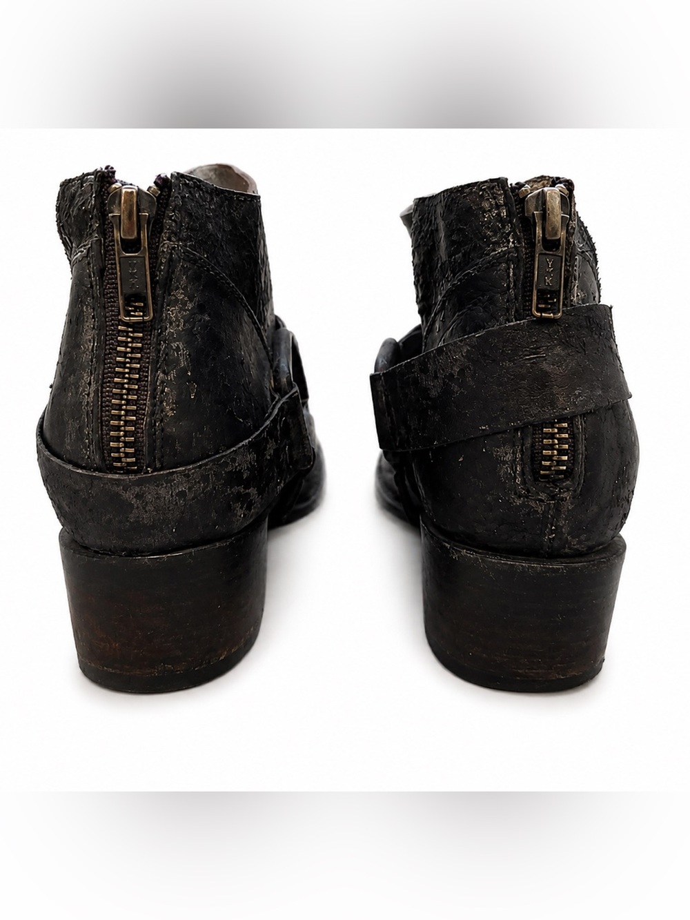 Freebird Phlow Distressed Leather Harness Boots 6 NWOB Store Display - Picture 7 of 9